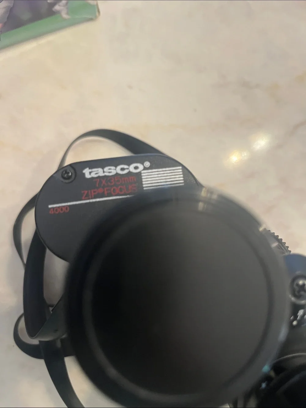 Tasco Black Binoculars with Carry Case - High-Contrast Optics